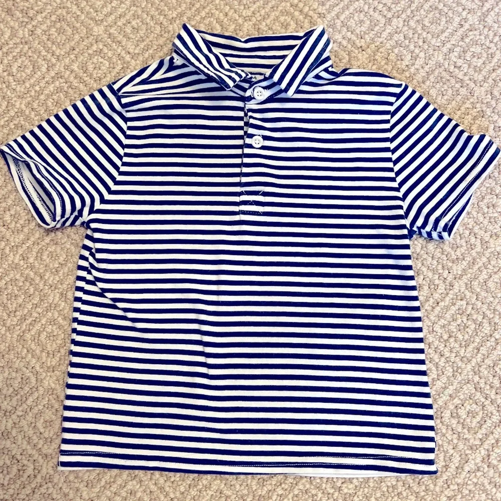 Cecil and Lou 3T navy blue stripe polo - Picture 1 of 3